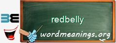 WordMeaning blackboard for redbelly